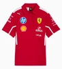 Scuderia Ferrari F1 Women's 2025 Team Polo Shirt - Dark Cherry