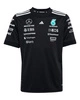 Mercedes AMG Petronas F1 adidas 2025 Kids Team Driver T-Shirt - Black