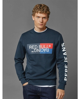 Bluza Red Bull Racing x Pepe Jeans - Color Block Logo - Dulwich Blue