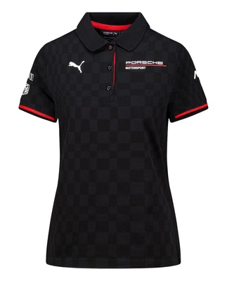 Porsche Motorsport Women's 2025 Team Polo Shirt - Black