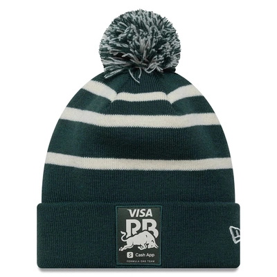Visa Cash App Racing Bulls F1 New Era Knit Beanie Hat - Dark Green