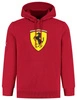 Scuderia Ferrari F1 Men's Large Shield Hoodie - Dark Cherry
