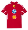 Scuderia Ferrari F1 Kids 2025 Team Polo Shirt - Dark Cherry
