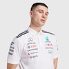 Koszulka polo Mercedes AMG Petronas F1 adidas 2025 - White