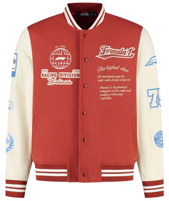 F1 Men's Heritage Varsity Jacket - Red