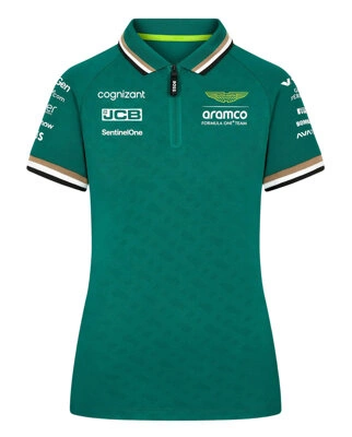 Koszulka polo damska Aston Martin F1 Team 2024