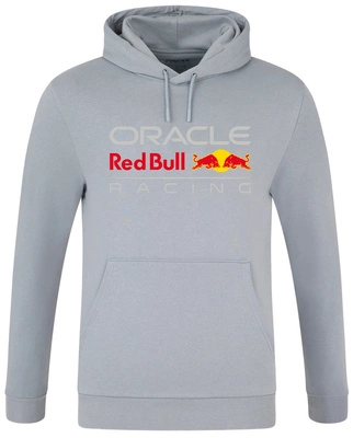 Red Bull Racing F1 Men's Large Front Logo Hoodie - Gray