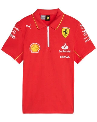 Scuderia Ferrari F1 2024 Kids Team Polo Shirt