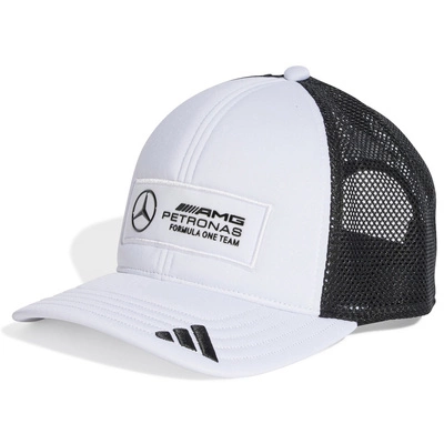 Czapka Mercedes AMG Petronas F1 adidas 2025 Logo Trucker - White