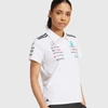 Koszulka polo damska Mercedes AMG Petronas F1 adidas 2025 - White