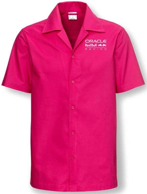 Red Bull Racing F1 Men's Miami GP Button Down Shirt - Pink