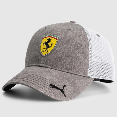 Scuderia Ferrari F1 PUMA Trucker Hat - Gray Dawn