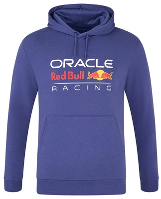 Red Bull Racing F1 Men's Large Front Logo Hoodie - Skipper Blue