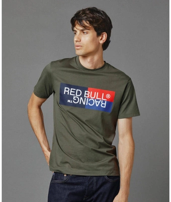 Koszulka Red Bull Racing x Pepe Jeans - Color Block Logo - Regent Green