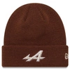 Alpine F1 Team New Era Waffle Cuff Knit Beanie - Brown