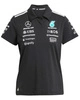 Mercedes AMG Petronas F1 adidas 2025 Women's Team Polo Shirt - Black