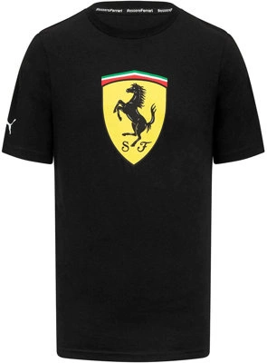 Scuderia Ferrari F1 Large Scudetto Men's T-Shirt - Black