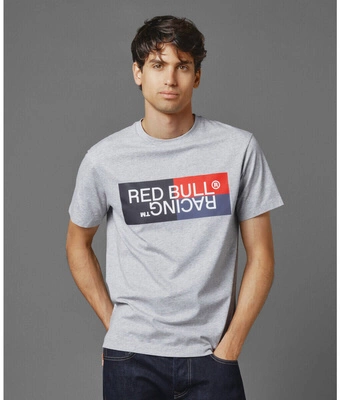 Koszulka Red Bull Racing x Pepe Jeans - Color Block Logo - Marl Grey
