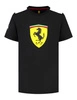 Scuderia Ferrari F1 Kid's Large Shield T-Shirt - Black