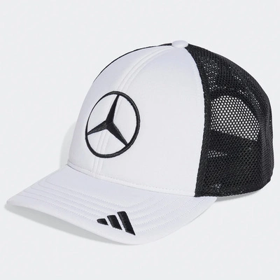 Czapka Mercedes AMG Petronas F1 adidas 2025 Star Trucker - White