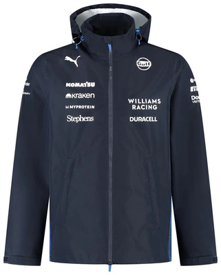 Williams Racing F1 Men's Rain Jacket - Navy