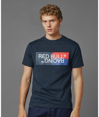 Koszulka Red Bull Racing x Pepe Jeans - Color Block Logo - Dulwich Blue