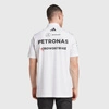 Koszulka polo Mercedes AMG Petronas F1 adidas 2025 - White