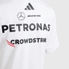 Koszulka dziecięca Mercedes AMG Petronas F1 adidas 2025 Driver - White