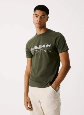 Red Bull Racing Men's Logo Print T-shirt - Regent Green
