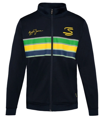 Bluza Ayrton Senna Retro Stripe - Navy