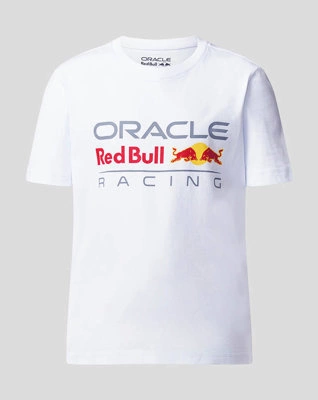 Red Bull Racing F1 Kids Large Logo T-Shirt - White