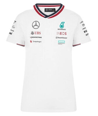 Mercedes AMG Petronas F1 Women's 2024 Team T-Shirt - White