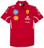 Scuderia Ferrari F1 Men's 2025 Team Polo Shirt - Dark Cherry