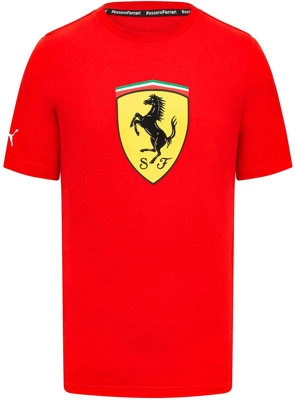 Scuderia Ferrari F1 Large Scudetto Men's T-Shirt - Red