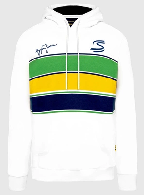 Bluza Ayrton Senna Stripe - White
