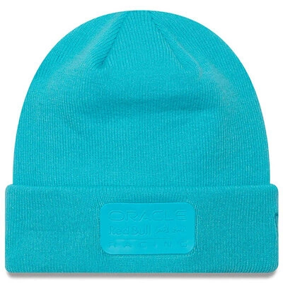 Red Bull Racing F1 New Era Neon Cuff Knit Beanie Hat - Blue