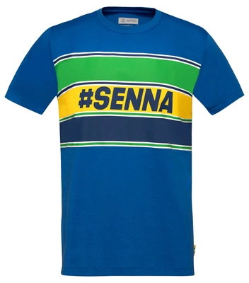 Koszulka Ayrton Senna Hashtag - Blue