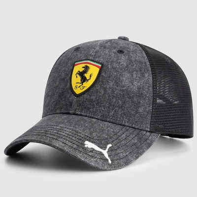Czapka Scuderia Ferrari F1 Trucker - Black