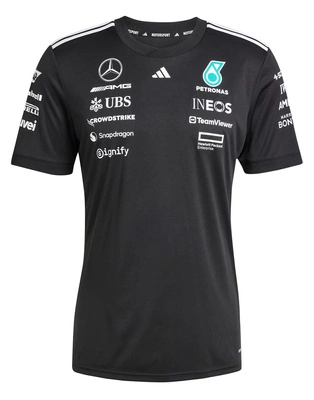 Koszulka damska Mercedes AMG Petronas F1 adidas 2025 Driver - Black