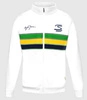 Ayrton Senna F1 Men's Retro Stripe Full Zip Sweatshirt- White