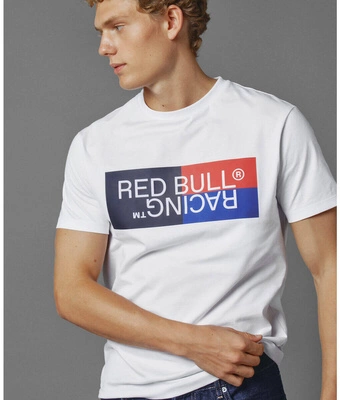 Koszulka Red Bull Racing x Pepe Jeans - Color Block Logo - White