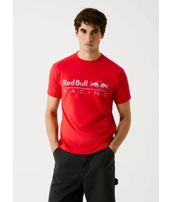 Koszulka Red Bull Racing Logo Print 2025 Mars Red