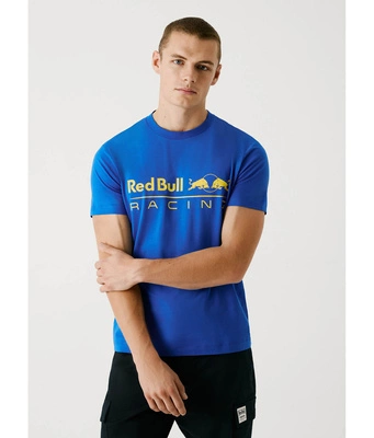 Koszulka Red Bull Racing Logo Print 2025 Electric Blue