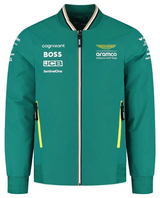 Aston Martin F1 Men's 2025 Team Bomber Jacket - Green