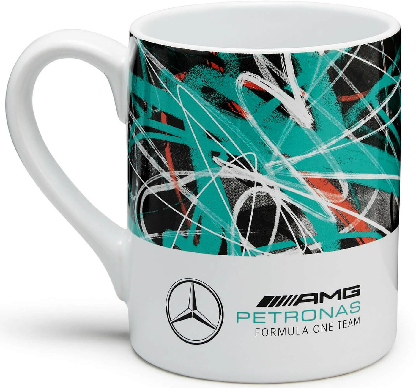 Kubek Mercedes Amg Petronas F Graffiti Wielokolorowy Bia Y